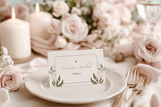 Elegant Wedding Place Card Mockup, a Product Mockup by Bijou Bay (Thumbnail 2 of 2)