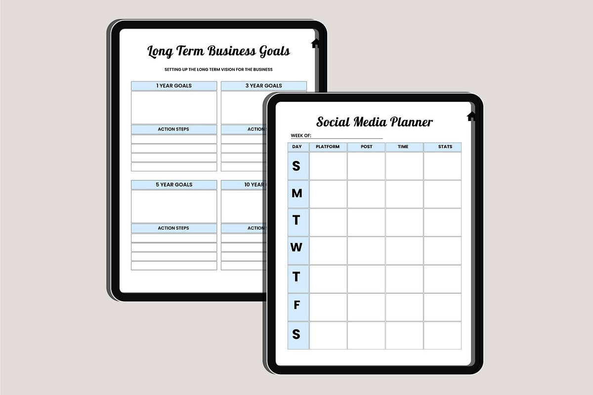 Digital small Business Planner Canva, a Design Template by Designmela01 (Photo 13 of 20)