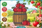 Apple Orchard Clipart Bundle, an Object Illustration by Actual Pixel (Thumbnail 18 of 22)