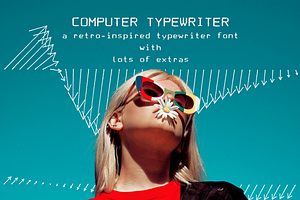 Computer Typewriter SVG Font