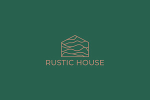 Real Estate Logo Nature Rustic House, a Branding & Logo Template by Signatoro