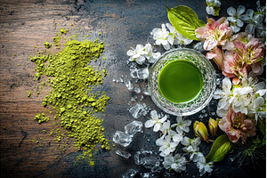 Matcha and Floral Elixir in a, a Food & Drink Photo by Rodica Ciorba