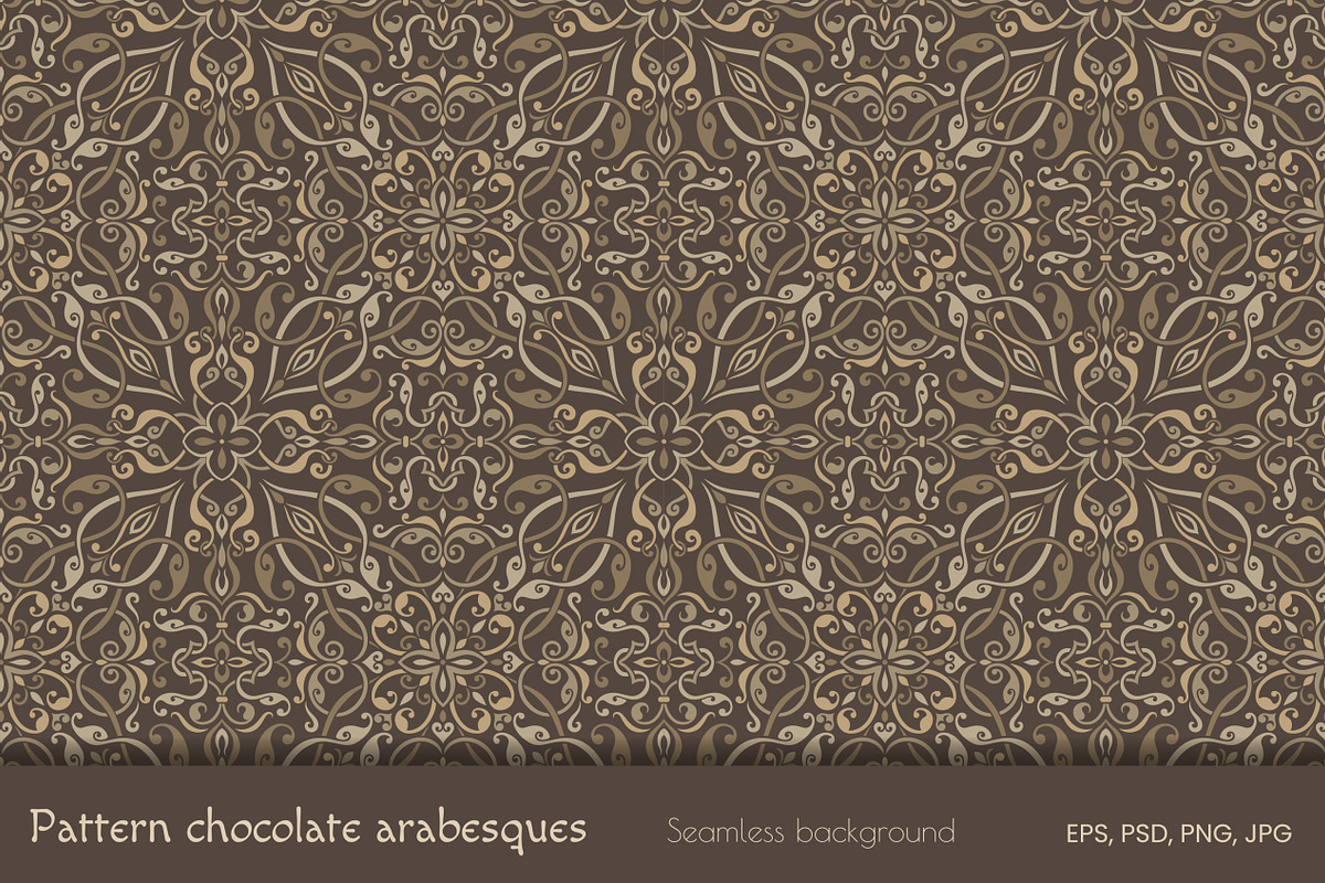 Arabesque seamless pattern, a Pattern Graphic by NataLito (Photo 1 of 5)
