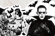 Halloween scrapbook collage stickers, a Seasonal Illustration by Art's and patterns (Thumbnail 7 of 16)