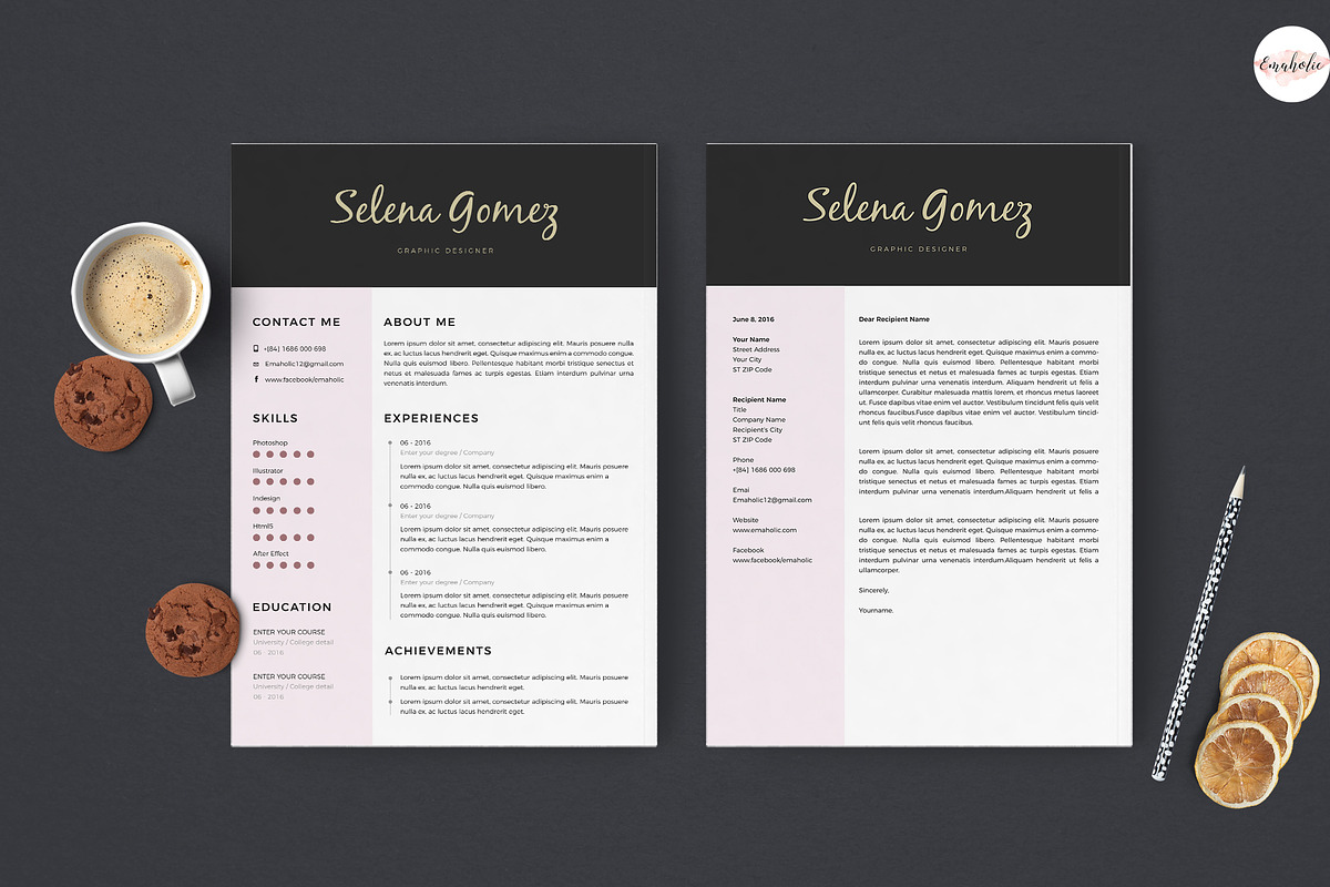 Professional CV & C.Letter templates, a Resume Template by Emaholic Template (Photo 3 of 6)