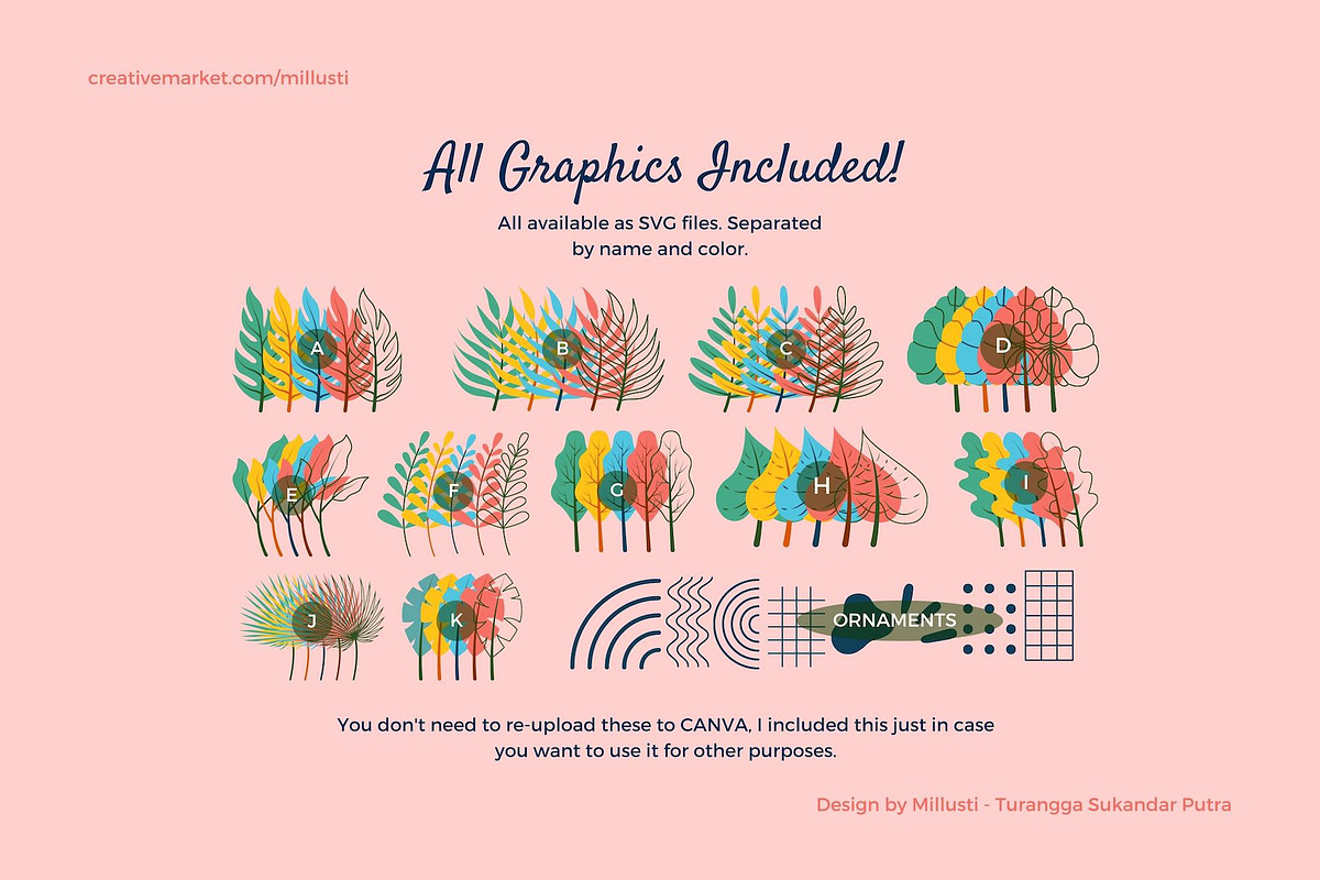 Tropical Leave Social Media Template, a Social Media Template by Millusti (Photo 10 of 11)