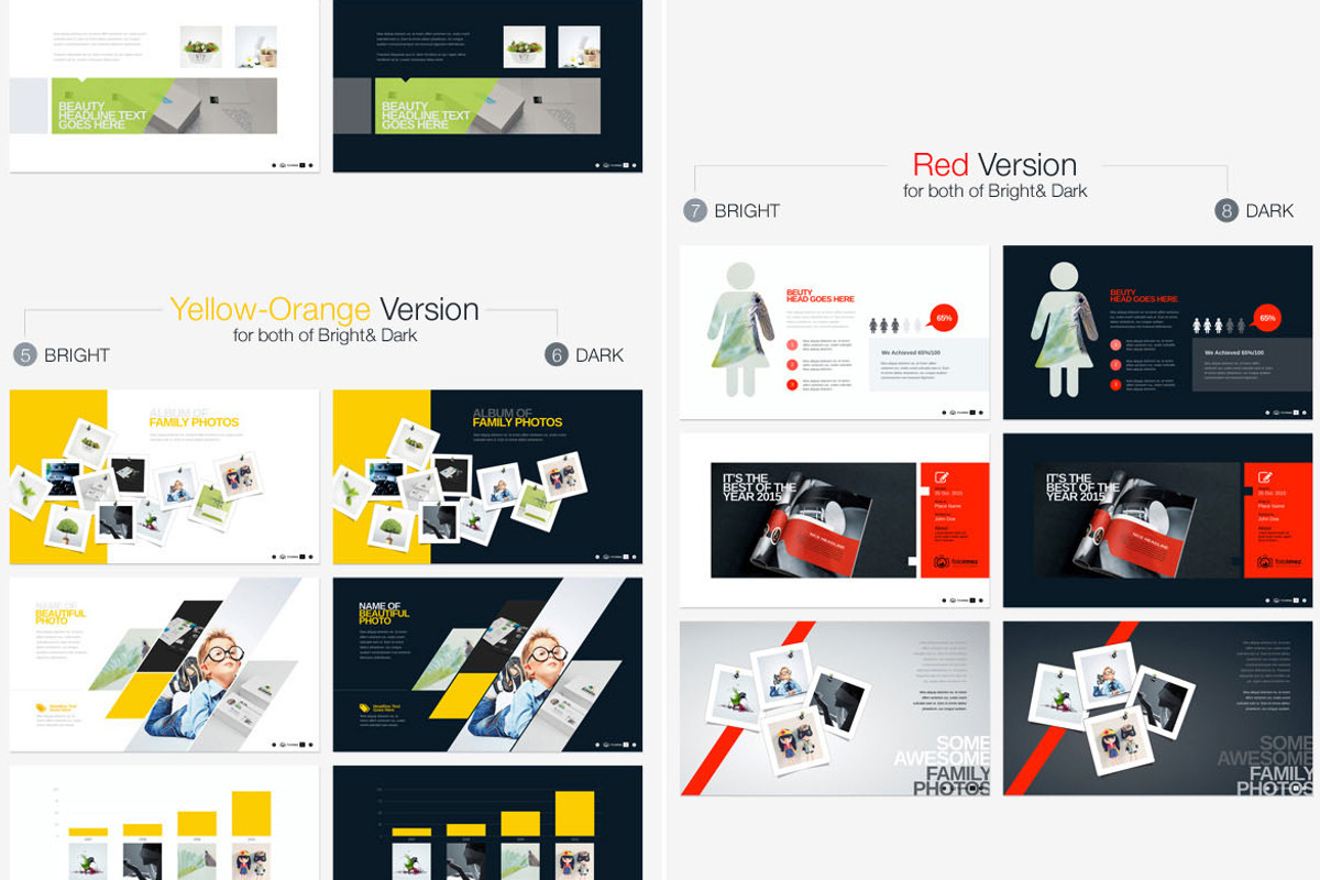6 Business PowerPoint Bundle, a Presentation Template by GoldenPixelStudio