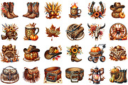 Leopard Western Fall Clipart, an Illustration by Sublimation Artist (Thumbnail 2 of 6)