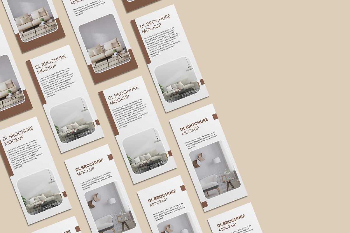 DL Brochure Mockup, an Advertising Mockup by zuhraabdullah (Photo 2 of 11)