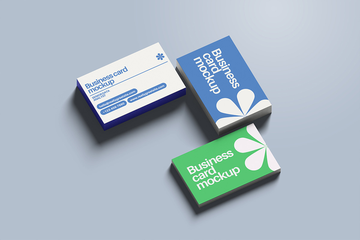Isometric Business Card Mockup, a Books & Magazine Mockup by My Code Std (Photo 2 of 6)