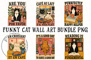 Funny Cat Wall Art Bundle PNG, a Seasonal Illustration by OK Design (Thumbnail 2 of 3)