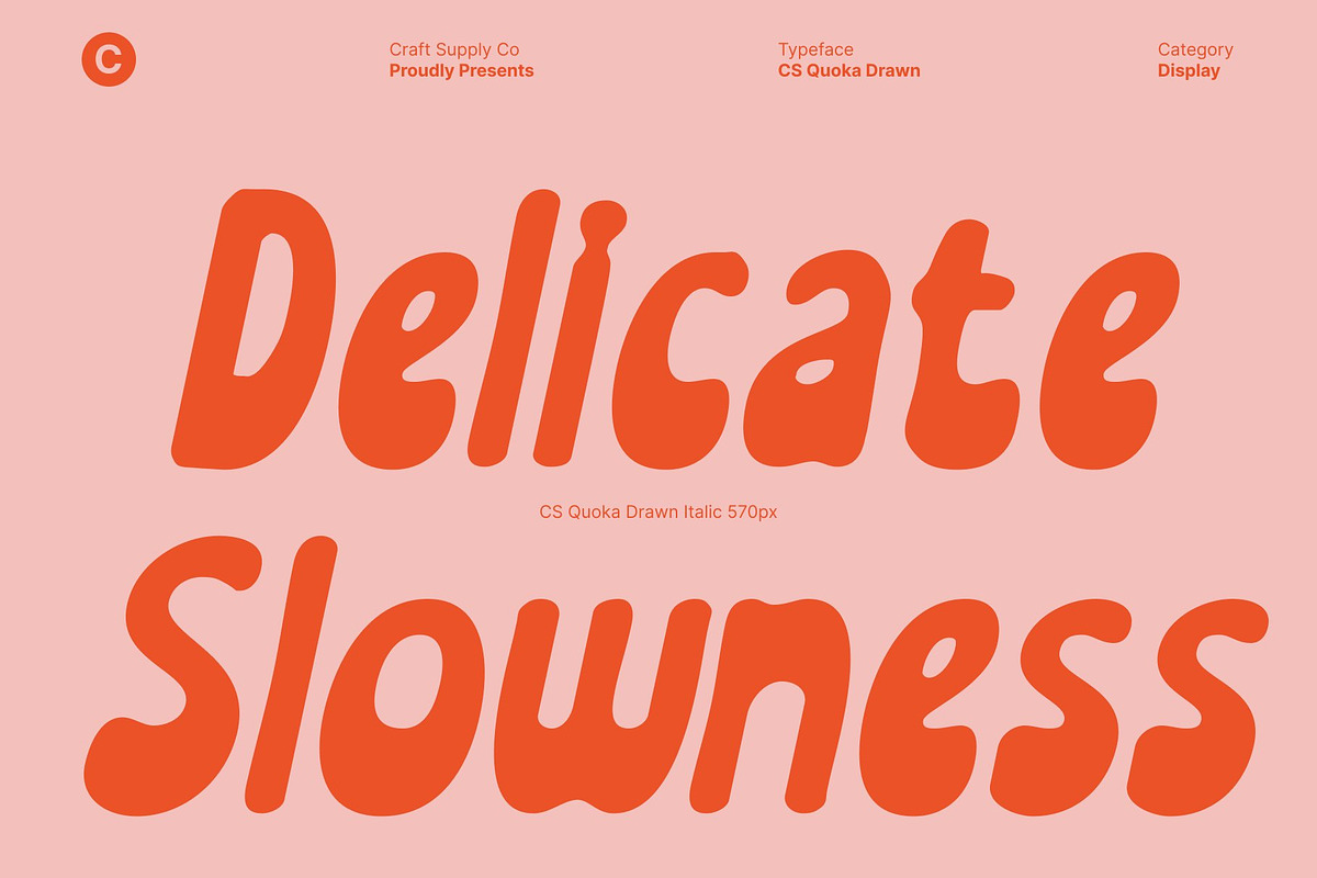 CS Quoka Drawn, a Sans Serif Font by Craft Supply Co. (Photo 4 of 8)