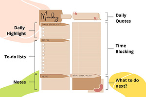 Daily Planner Template Printables