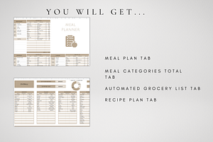 Digital Menu Template Google Sheets