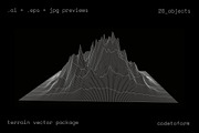 GEO_TERRAIN2 Vector Pack, a Background Graphic by codetoform (Thumbnail 12 of 14)