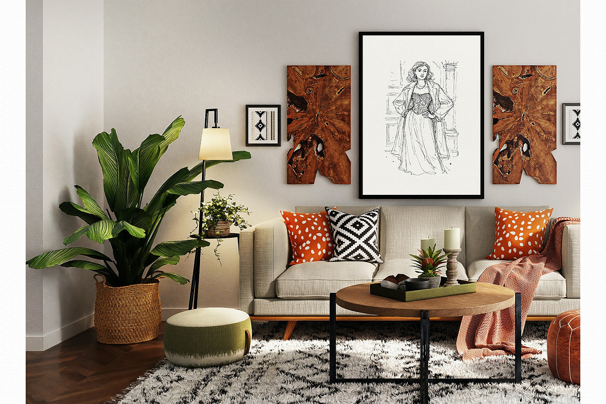 Beauty of Withering: Line Art set, a Decorative Illustration by divanovskaya_nv (Photo 10 of 12)