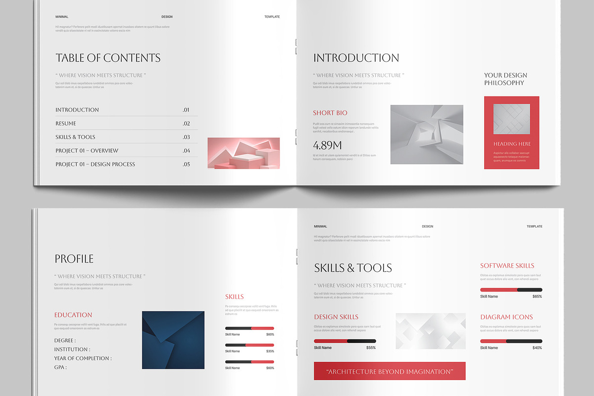 Architecture Portfolio Template, a Brochure Template by MightyDesign (Photo 3 of 8)
