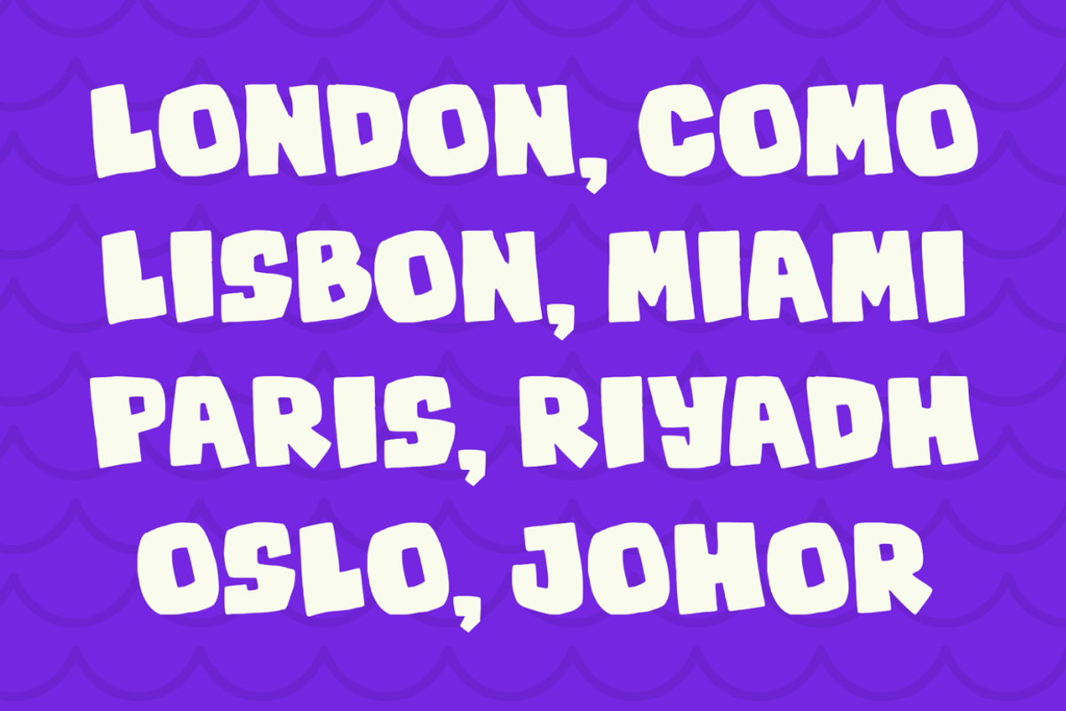 Goofy Thick - Chunky Display Font, a Handwritten Font by Sronstudio (Photo 2 of 11)