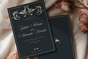 Elegant Baroque Wedding Stationery, an Invitation Template by ilustrinna (Thumbnail 7 of 9)