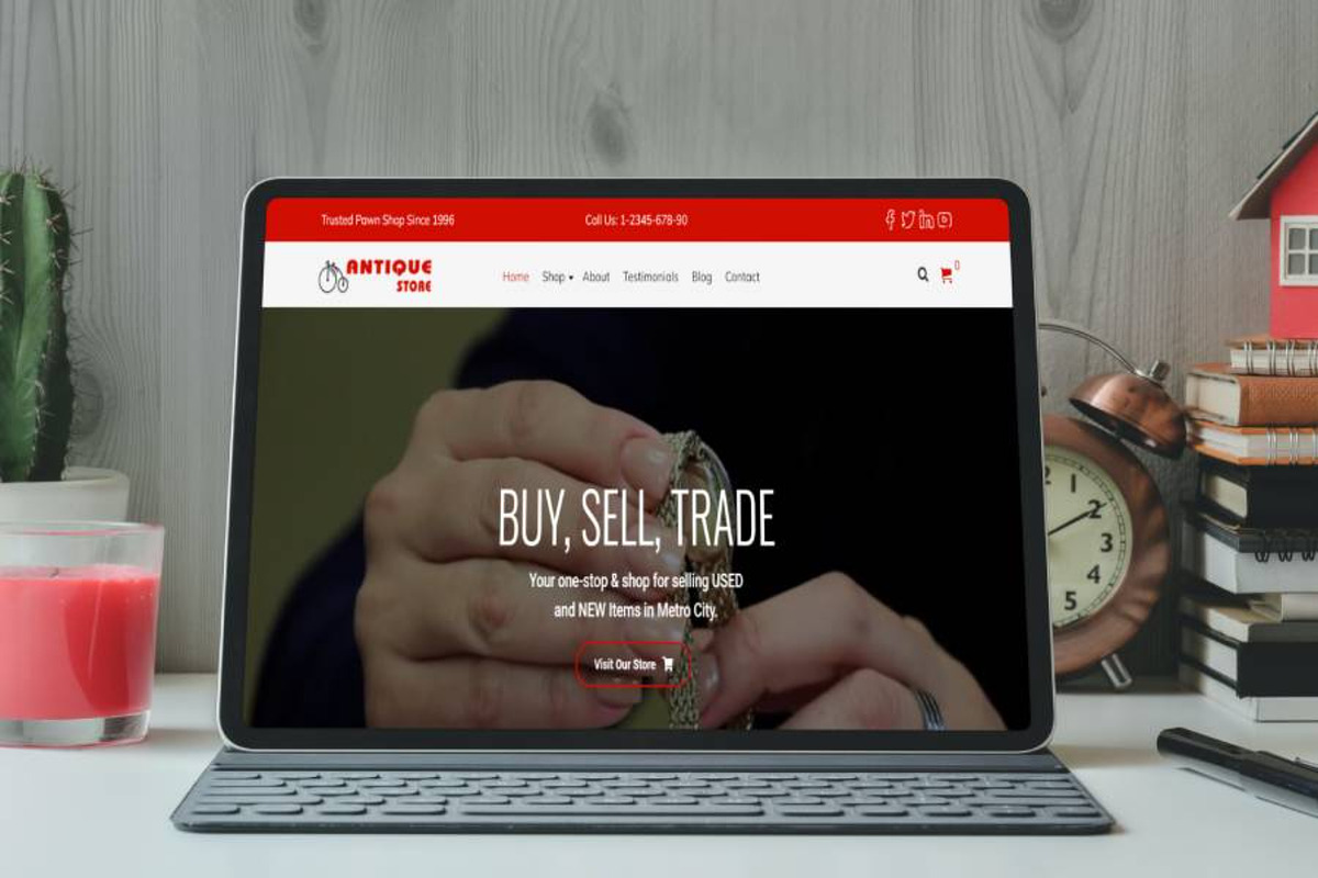 Antique Store WordPress Theme preview 4