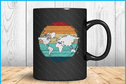 Retro World Map SVG, a Graphic by Creativeusart (Thumbnail 3 of 4)
