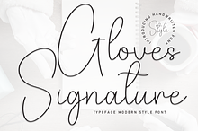 Gloves Signature | Script Font