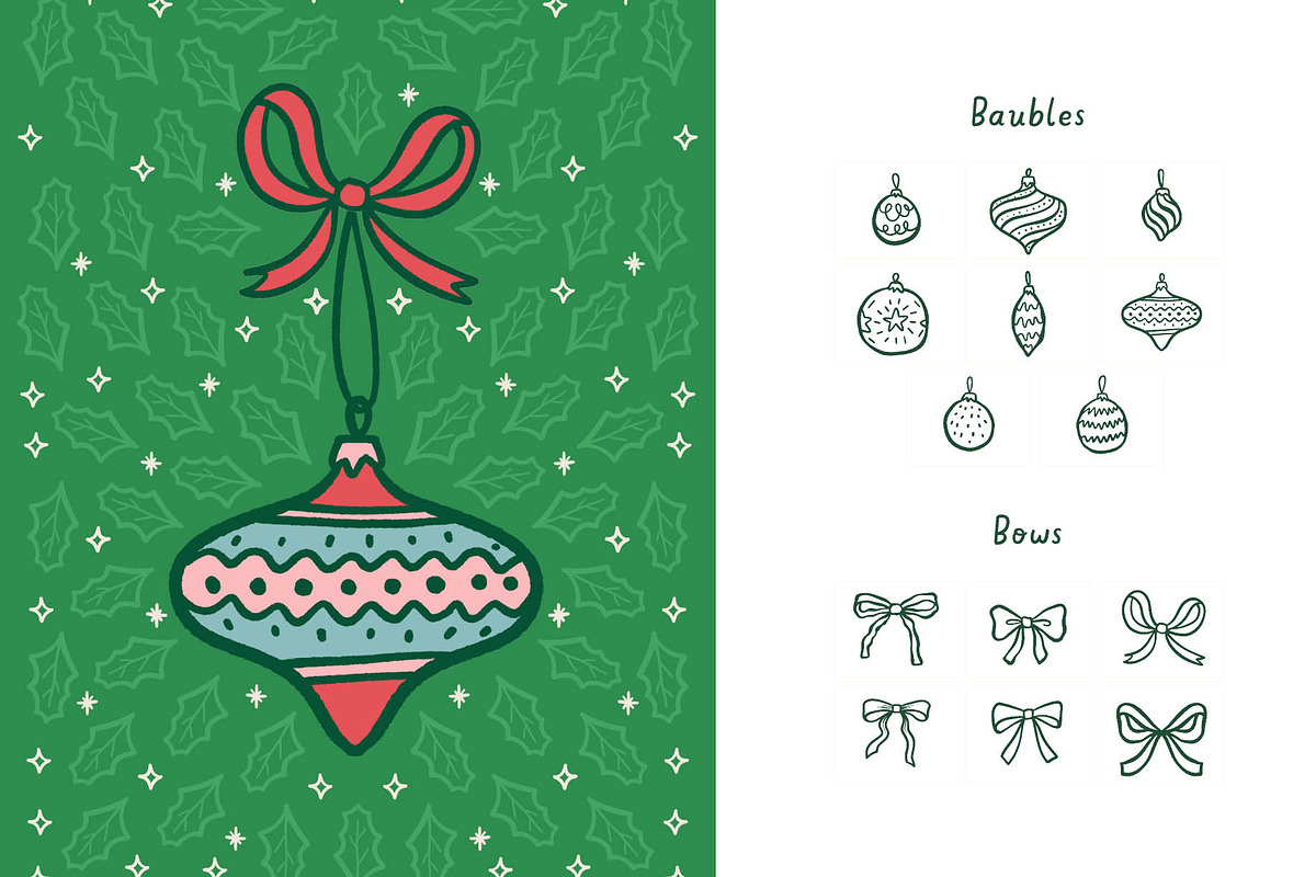 Whimscal Christmas Set for Procreate, a Brush Add-On by Pencil Twist (Photo 6 of 10)