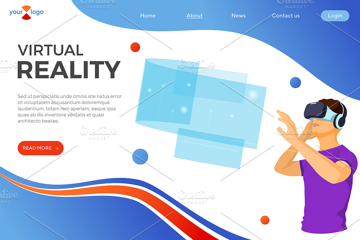 Virtual Augmented Reality Themes, an Education Illustration by TAlex (Photo 6 of 6)