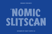 CS Nomic Slitscan, a Sans Serif Font by Craft Supply Co. (Thumbnail 1 of 8)