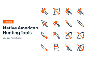 Native American Hunting Tools Icon, an Outline Icon by Eklip Studio (Thumbnail 1 of 4)