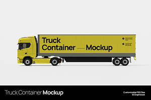 Truck Container Mockup, a Mockup by graphicook