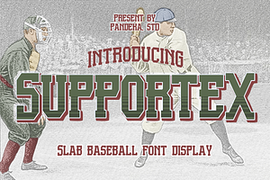 Supportex - Slab Baseball Font