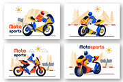 10 Motorcycle Racing Illustration, a Sport Illustration by denayunebgt (Thumbnail 2 of 4)