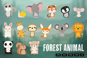 15 Forest Animal Character