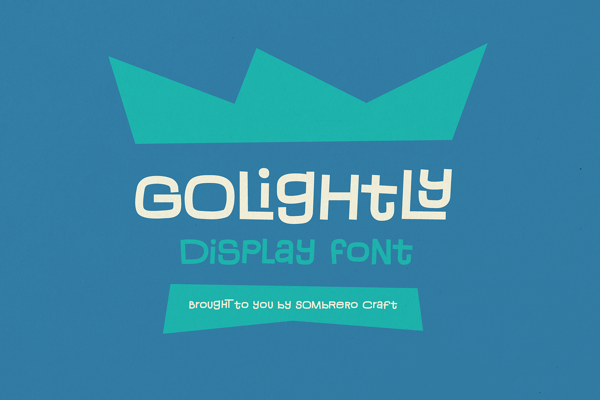Golightly Display Font, a Sans Serif Font by Sombrero Craft (Photo 1 of 6)