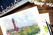 (A4) Artwork Sketch on Desk Mockup, a Print Template by Europe.graphics (Thumbnail 1 of 2)