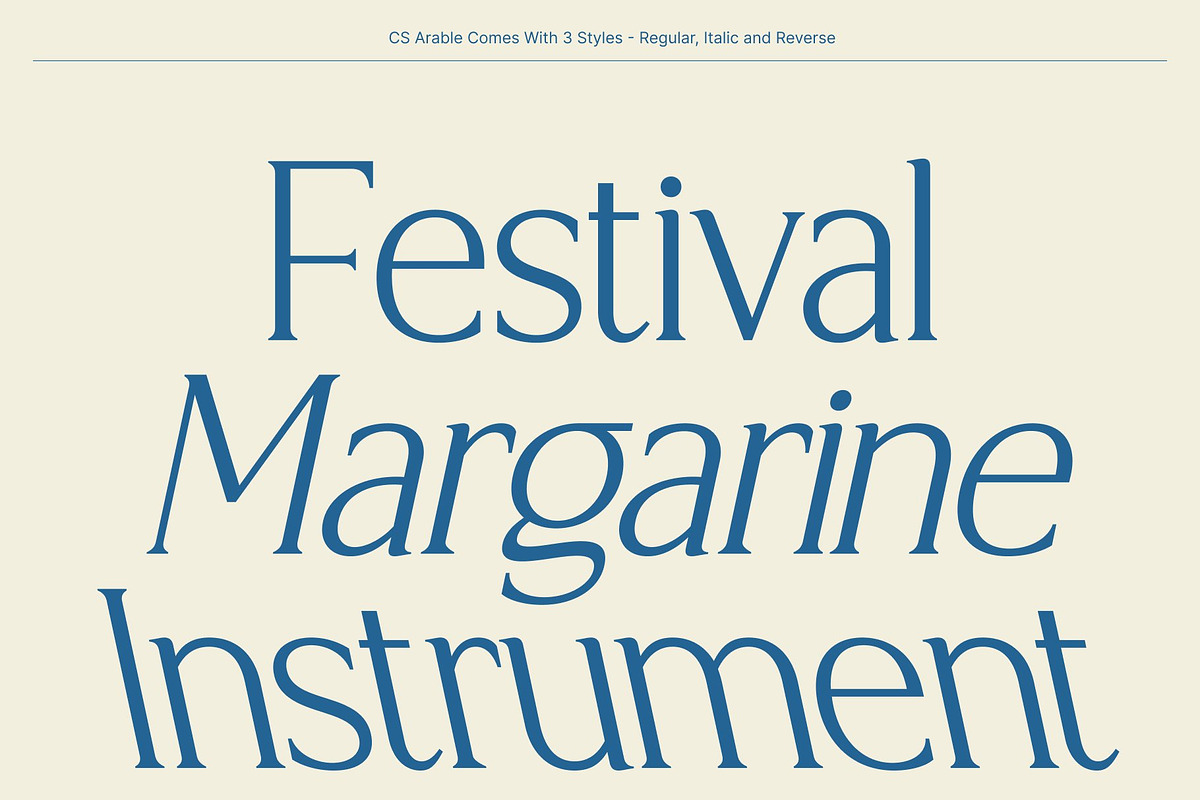CS Arable – Elegant Serif Font, a Serif Font by Craft Supply Co. (Photo 3 of 8)