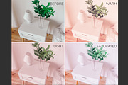 Rose tint Lightroom desktop presets, an Action Add-On by GDR Design (Thumbnail 3 of 7)