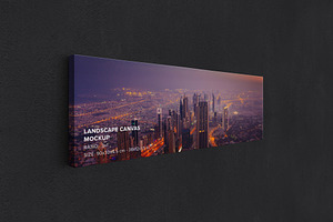 Landscape Canvas Ratio 3x1 Mockup