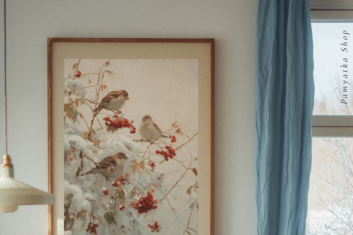 Snowy Winter - vintage illustrations, a Seasonal Illustration by Pamyatka Shop (Photo 15 of 17)