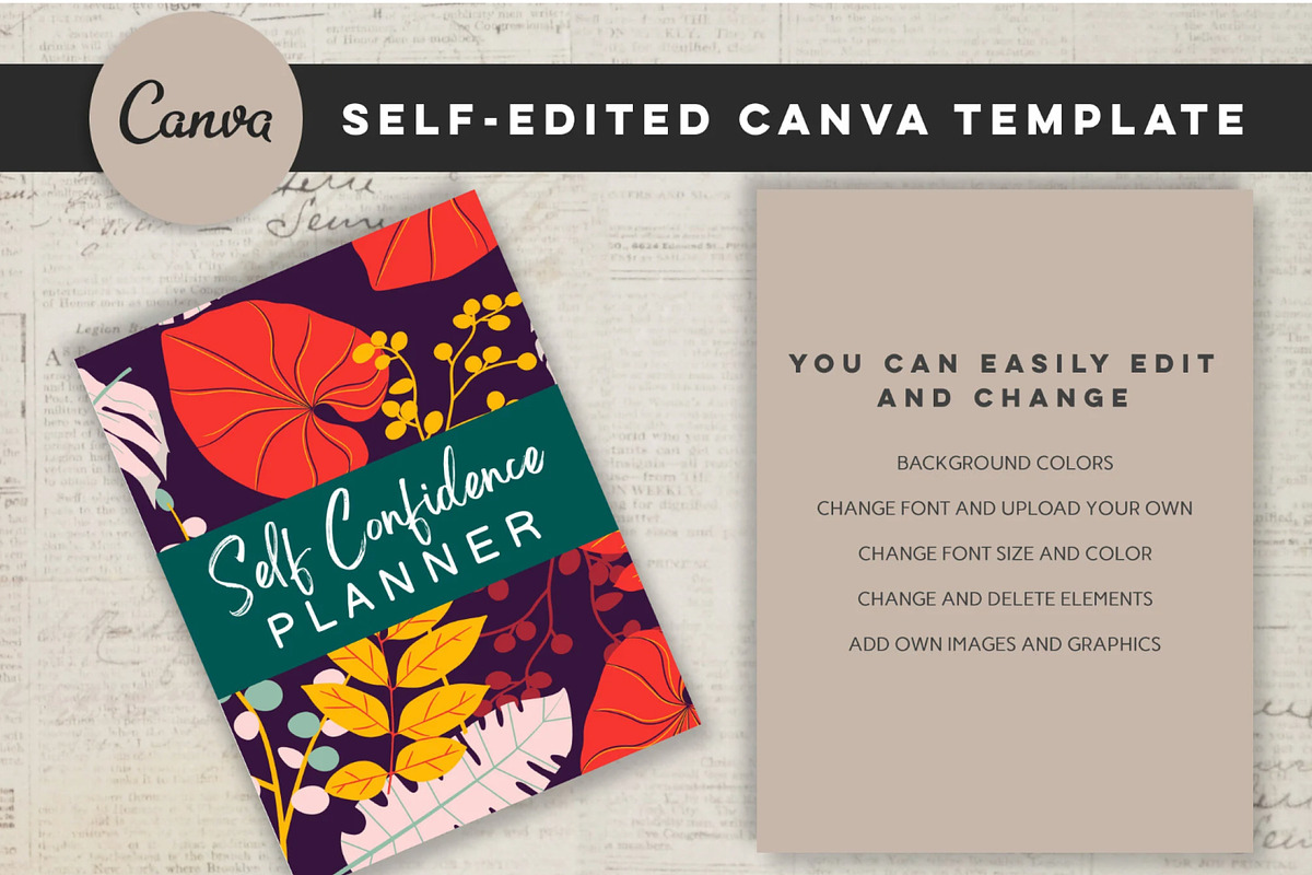Printable Self Confidence Planner, a Stationery Template by Design House (Photo 6 of 9)
