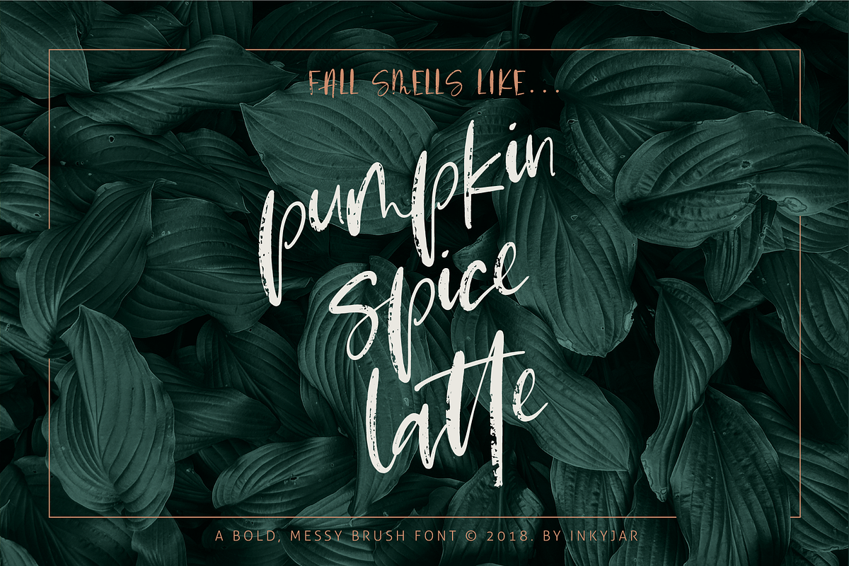 Pumpkin Spice Latte | Brush Script preview 8