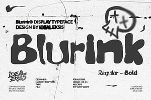 Blurink, a Handwritten Font by Ideal Eksis