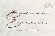 Briana | 2 Styles Signature Font, a Script Font by Scratch Design (Thumbnail 1 of 15)
