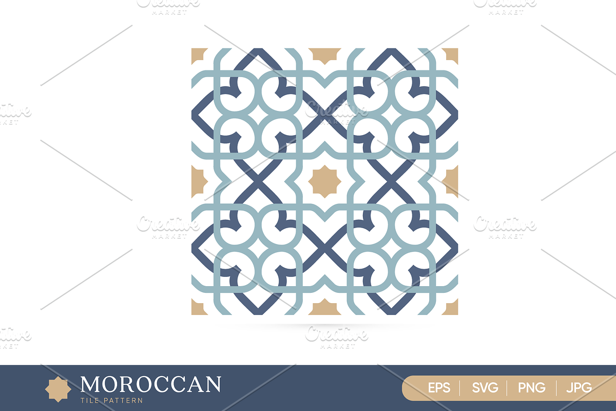 Moroccan Seamless Tile Pattern Set, a Pattern Graphic by Soufone (Photo 2 of 5)