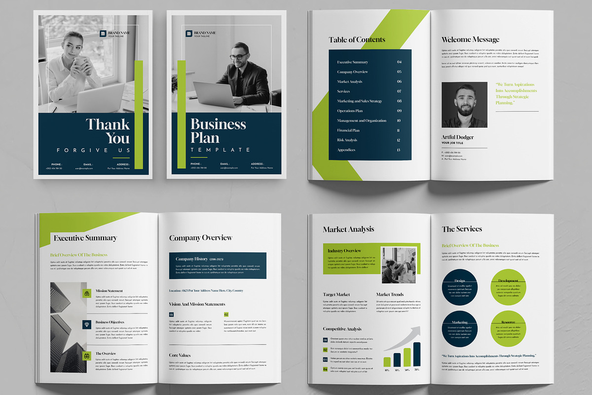 Business Plan Brochure Template, a Brochure Template by MightyDesign (Photo 3 of 6)