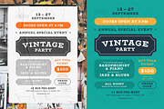 Vintage Party Poster Template, a Flyer Template by Danil Polshin (Thumbnail 1 of 7)