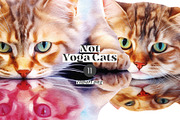 Not Yoga Cats, an Animal Illustration by TheCuteShop (Thumbnail 11 of 17)