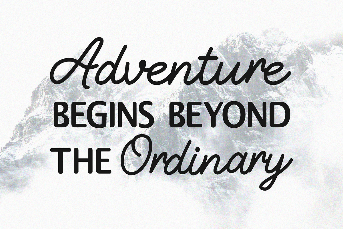 Helifier Duo Script Sans Combination, a Script Font by Maulana Creative (Photo 4 of 7)