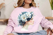 Watercolor Spring Vintage Woman PNG, an Illustration by Canvas Craft (Thumbnail 4 of 7)